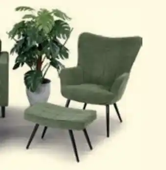 Daells Bolighus HVILESTOL MED FODSKAMMEL tilbud