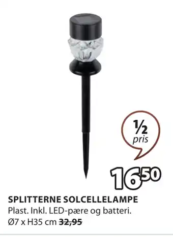 JYSK SPLITTERNE SOLCELLELAMPE tilbud