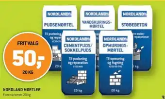 XL-BYG NORDLAND MORTEL tilbud