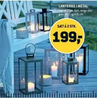 XL-BYG LANTERNE I METAL tilbud