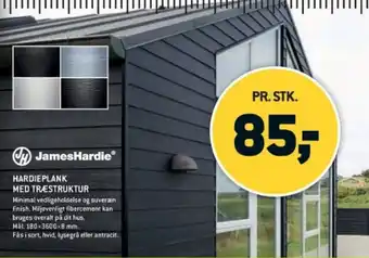 XL-BYG HARDIEPLANK MED TRÆSTRUKTUR tilbud