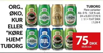 Nielsen's Discount TUBORG tilbud