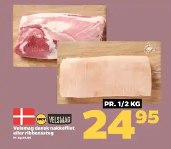 Netto Velsmag dansk nakkefilet eller ribbenssteg tilbud