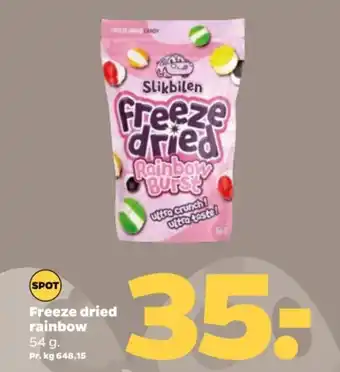 Freeze dried rainbow
