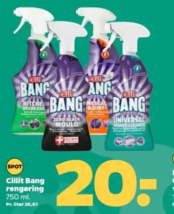 Netto Cillit Bang rengøring 750 ml. tilbud