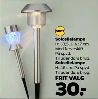 Netto Solcellelampe tilbud