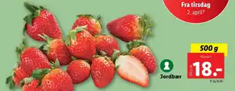 Lidl Jordbær tilbud