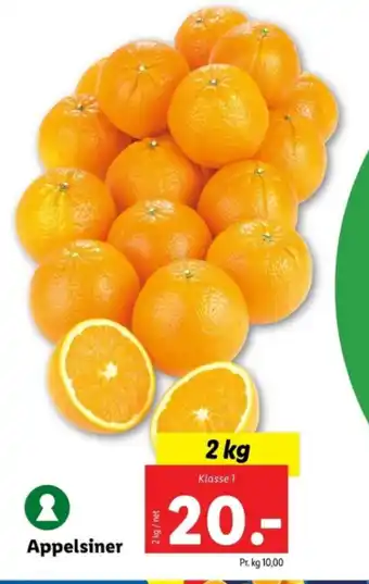 Lidl Appelsiner tilbud