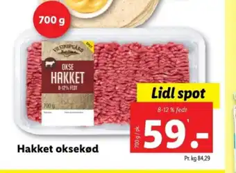 Lidl Hakket oksekød tilbud