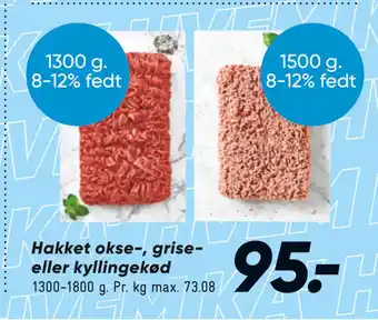 Bilka Hakket okse-, grise- eller kyllingekød tilbud