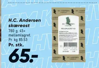 Bilka H.C. Andersen skæreost tilbud