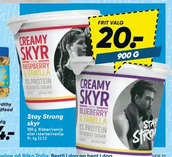 Bilka Stay Strong skyr tilbud
