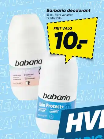 Bilka Barbaria deodorant tilbud