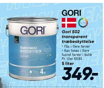 Bilka Gori 502 transparent træbeskyttelse tilbud