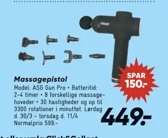 Bilka Massagepistol tilbud