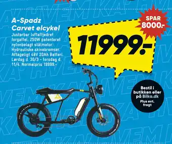 Bilka A-Spadz Carvet elcykel tilbud