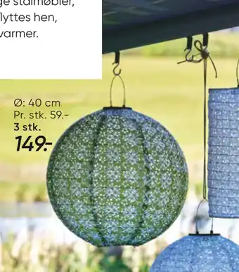 Gitte solarlampe rund eller cylinder