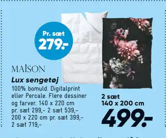 Bilka Lux sengetøj tilbud