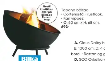 Bilka Tapana bålfad tilbud