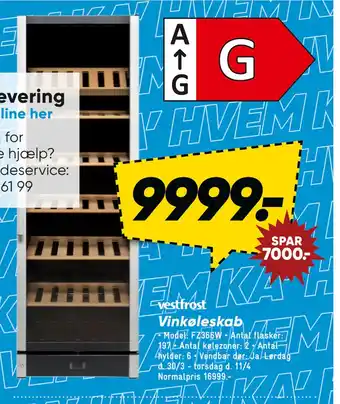 Bilka Vinkøleskab tilbud