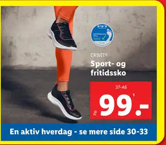 Lidl Sport- og fritidssko tilbud