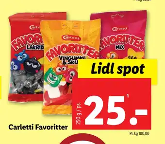 Lidl Carletti Favoritter tilbud