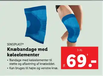 Knæbandage med køleelementer