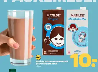 Netto Matilde kakaoskummetmælk eller milkshake mix tilbud