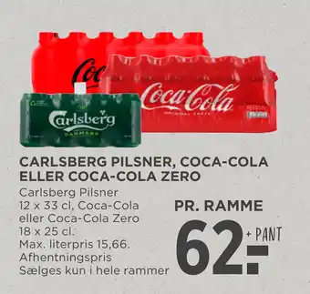 MENY CARLSBERG PILSNER, COCA-COLA ELLER COCA-COLA ZERO tilbud