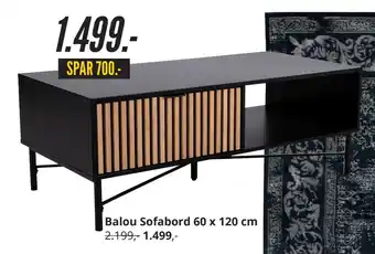My Home Balou Sofabord 60 x 120 cm tilbud