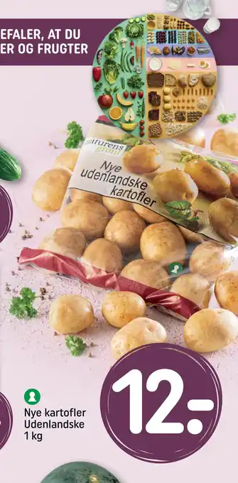 Rema 1000 Nye kartofler Udenlandske 1 kg tilbud