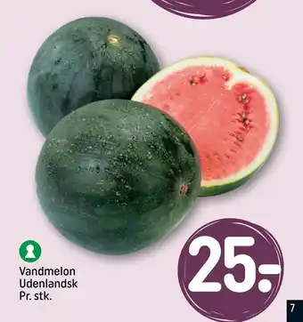 REMA 1000 Vandmelon Udenlandsk Pr. stk tilbud