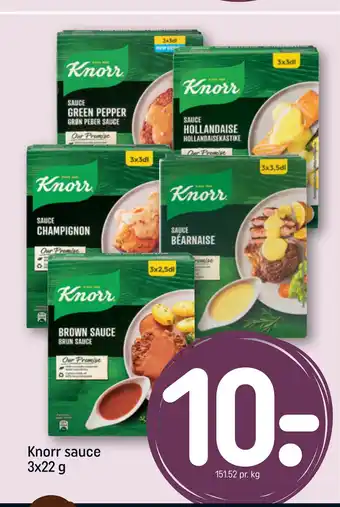 Rema 1000 Knorr sauce 3x22 g tilbud