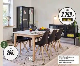 My Home Enna Spisebordsstol tilbud