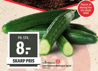 SPAR Grøn Balance Økologisk Agurk tilbud