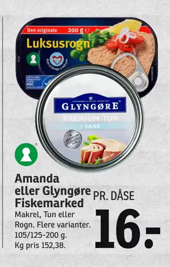 SPAR Amanda eller Glyngøre Fiskemarked tilbud