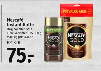 SPAR Nescafé Instant Kaffe tilbud