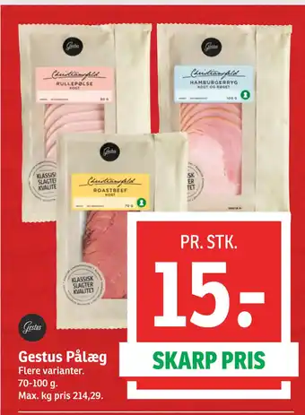 SPAR Gestus Pålæg tilbud