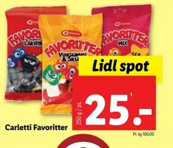Lidl Carletti Favoritter tilbud