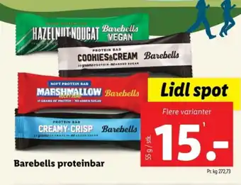 Lidl Barebells proteinbar tilbud