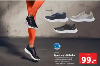 Lidl Sport- og fritidssko tilbud