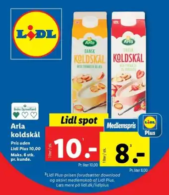 Lidl Arla koldskål tilbud