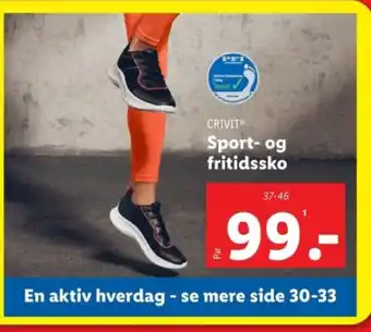 Lidl Sport- og fritidssko tilbud