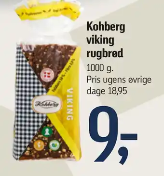 Føtex Kohberg viking rugbrød tilbud