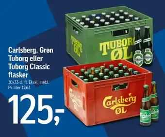 Føtex Carlsberg, Grøn Tuborg eller Tuborg Classic flasker tilbud