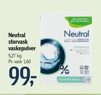 Føtex Neutral storvask vaskepulver tilbud