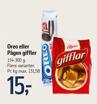 Føtex Oreo eller Pågen giffler tilbud