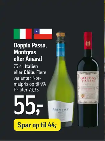 Doppio Passo, Montgras eller Amaral
