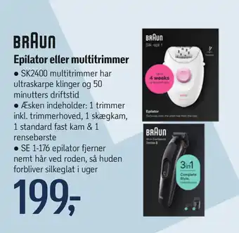 Føtex Epilator eller multitrimmer tilbud