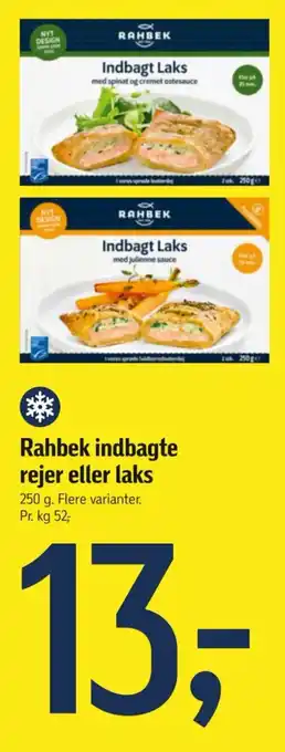 Føtex Rahbek indbagte rejer eller laks tilbud